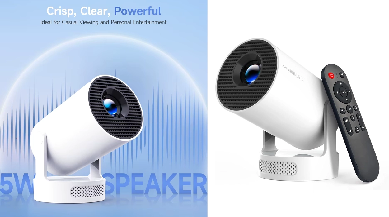 Sesiones de cine en pantalla gigante con este proyector portátil Magcubic HY300 Pro+ 720p con Android 11 por menos de 29€ en AliExpress
