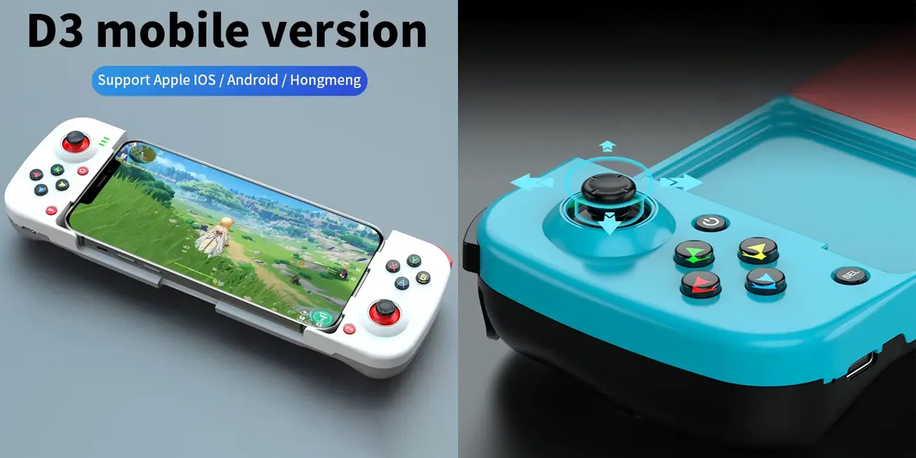 Chollo Gamepad para móviles D3 con Bluetooth por sólo 13,99€ con cupón y envío gratis (-60%)
