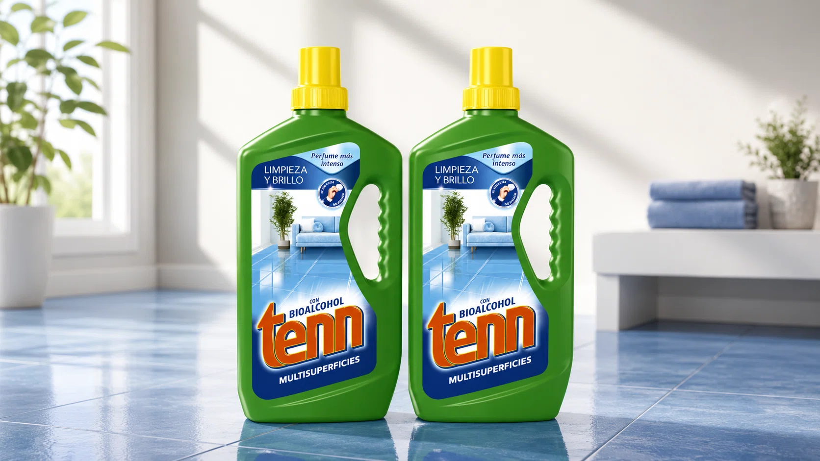 Pack x2 Limpiador líquido Tenn Multiusos Professional con bioalcohol de 1,3 L por sólo 3,22€ (-51%)