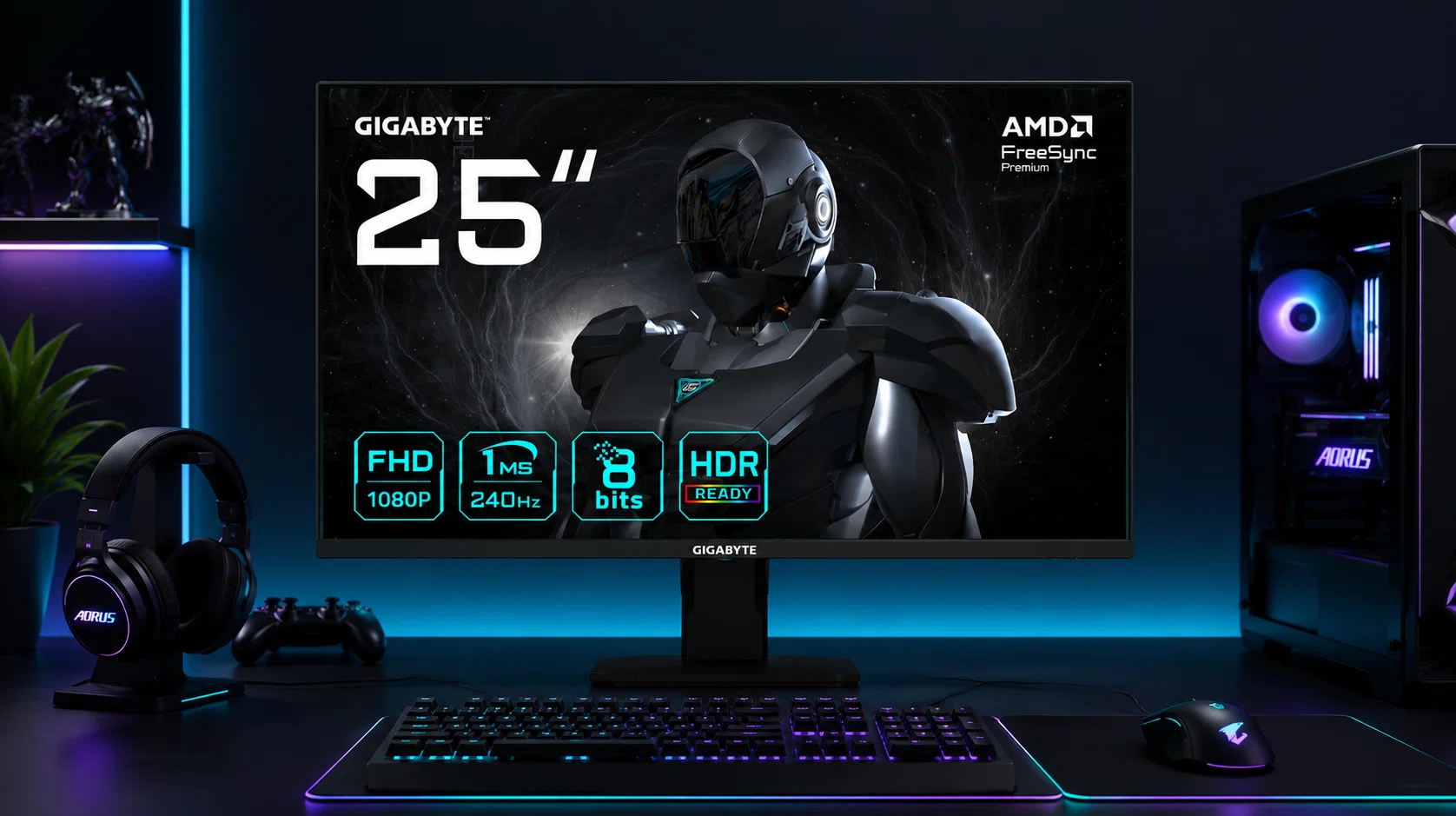 Experiencia gaming fluida con el monitor GIGABYTE GS25F2A de 25″ FHD y 240Hz por sólo 99€ con envío gratis (-23%)