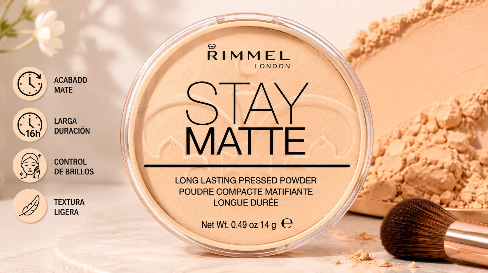 Controla el brillo hasta 6 horas con los polvos matificantes Rimmel London Stay Matte por sólo 2,80€ (-36%)
