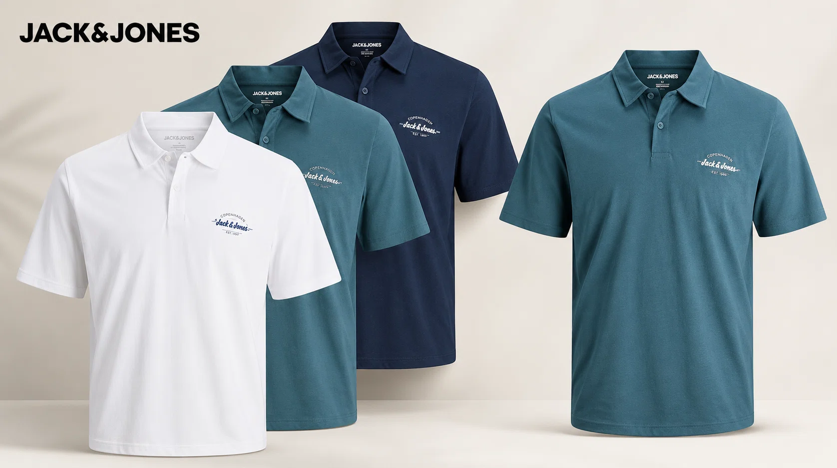 Pack de 3 polos Jack & Jones Jjbrandon: estilo y comodidad en cada día por sólo 30,42€ con envío gratis (-27%)