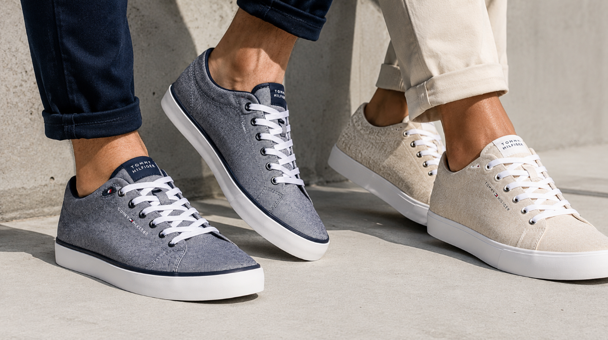 Zapatillas de lino Tommy Hilfiger Harlem Core II Chambray para hombre por sólo 47,95€ con envío gratis (-40%)