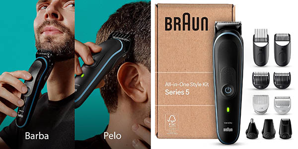 Chollo Recortadora de barba Braun Series 5 MGK5445 por solo 39€ con envío gratis (-43%)