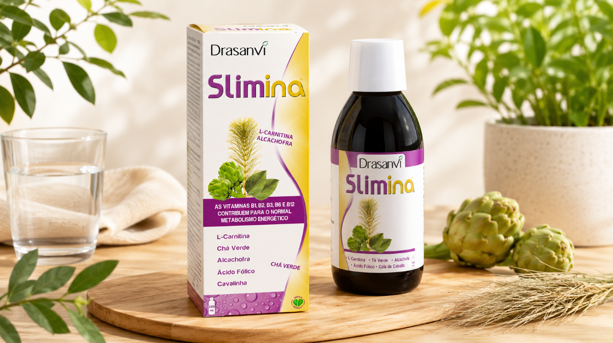Suplemento Drasanvi Slimina, extractos vegetales con L-Carnitina y vitaminas en 250 ml por sólo 8,15€ (-51%)