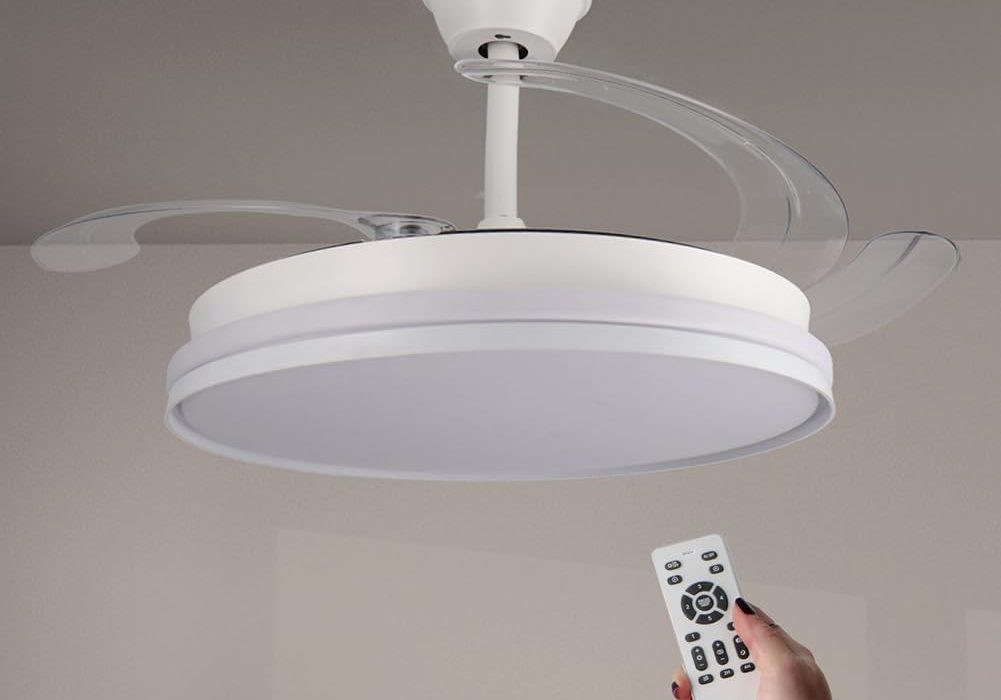 Chollo Ventilador de techo M Mimotec Cami con luz LED y aspas retráctiles por sólo 39,77€ con envío gratis (-33%)