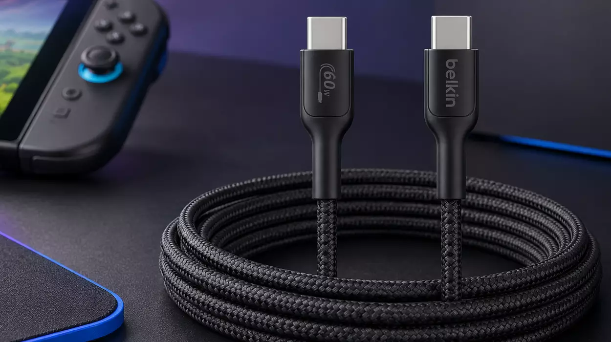 Carga rápida y juego sin pausas con este cable Belkin Gaming USB-C de 2 m por sólo 6,95€ (-57%)