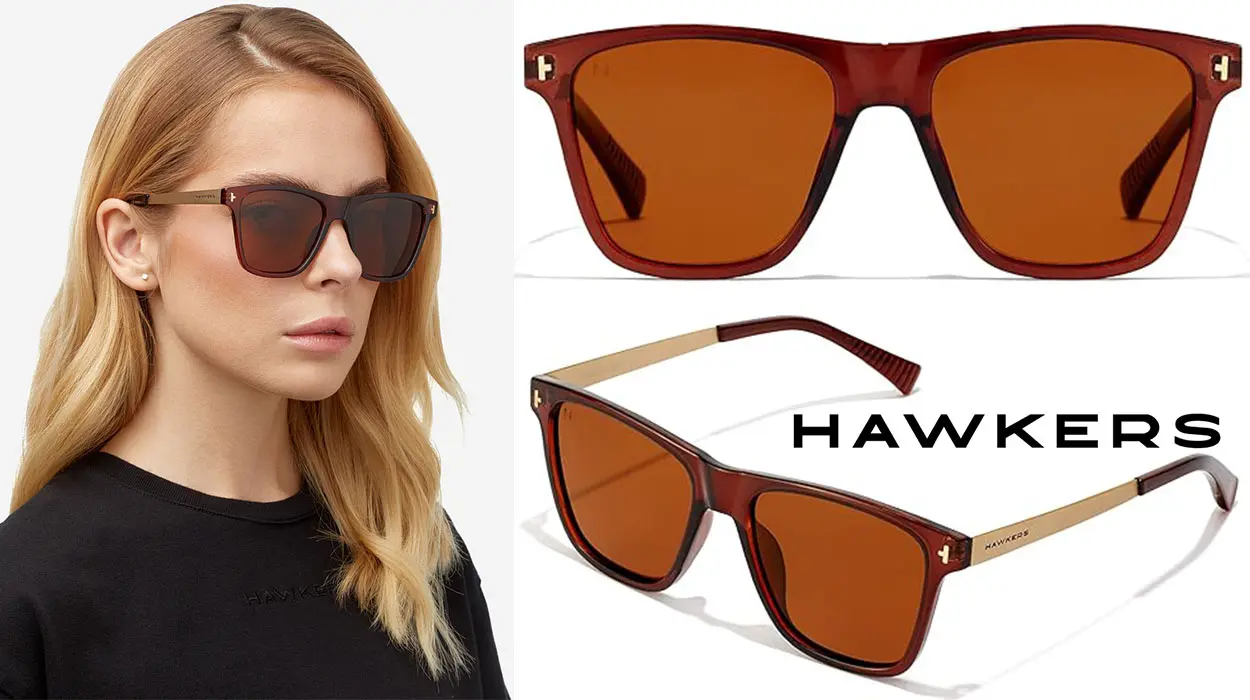 Estas gafas Hawkers con montura metálica y diseño elegante están a precio mínimo en Amazon