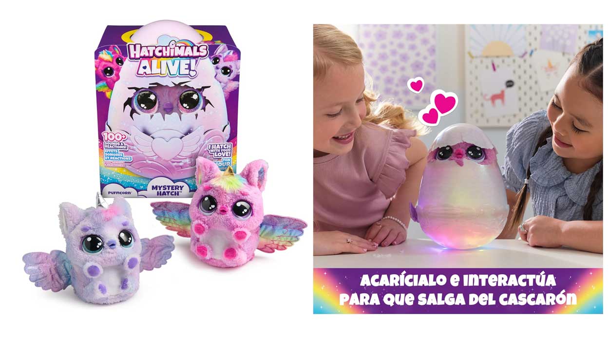 Chollo Peluche interactivo Hatchimals Alive Pufficorn Mystery Hatch por sólo 29,99€ con envío gratis (57%)