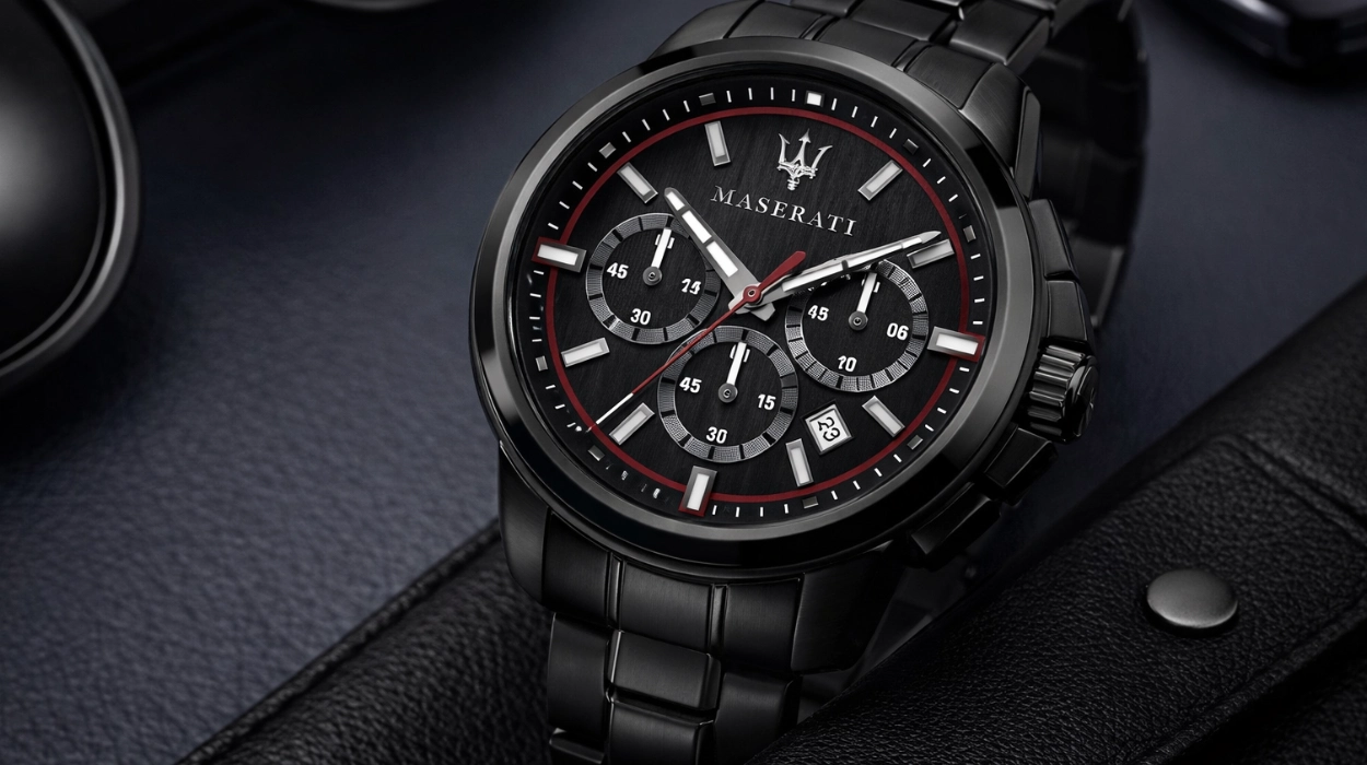 Un diseño deportivo con presencia: El reloj Maserati Successo Limited Edition para hombre en acero negro baja de precio con un 39% de descuento