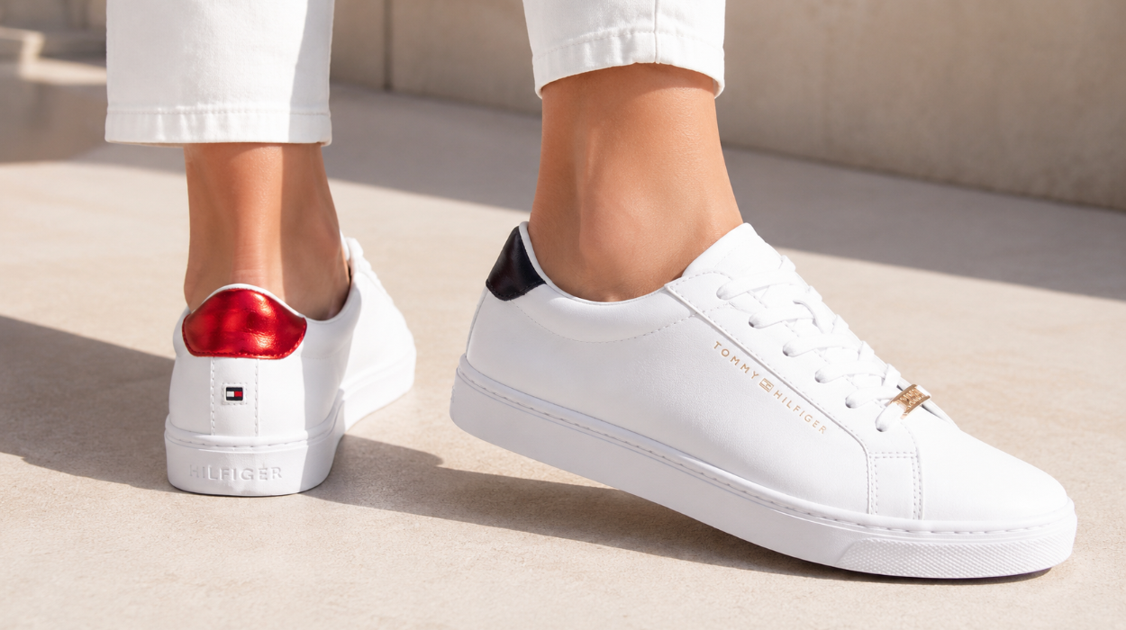 Añade un toque de color a tu outfit con estas originales sneakers metalizadas Tommy Hilfiger por sólo 50€ con envío gratis (-50%)