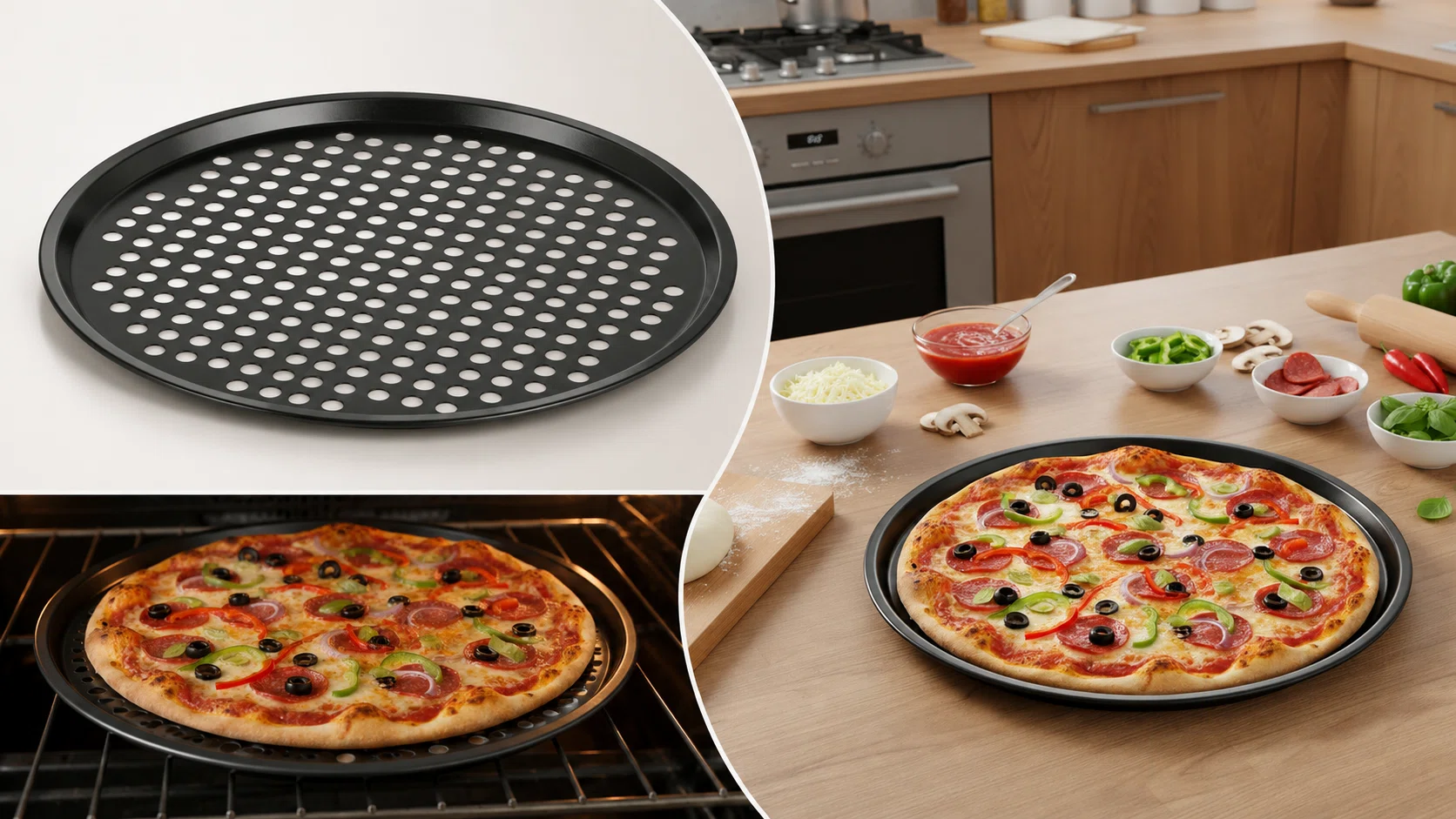 Disfruta de pizzas al horno crujientes con la bandeja Quid Sweet Grey de 30 cm por sólo 4,73€ (-39%)