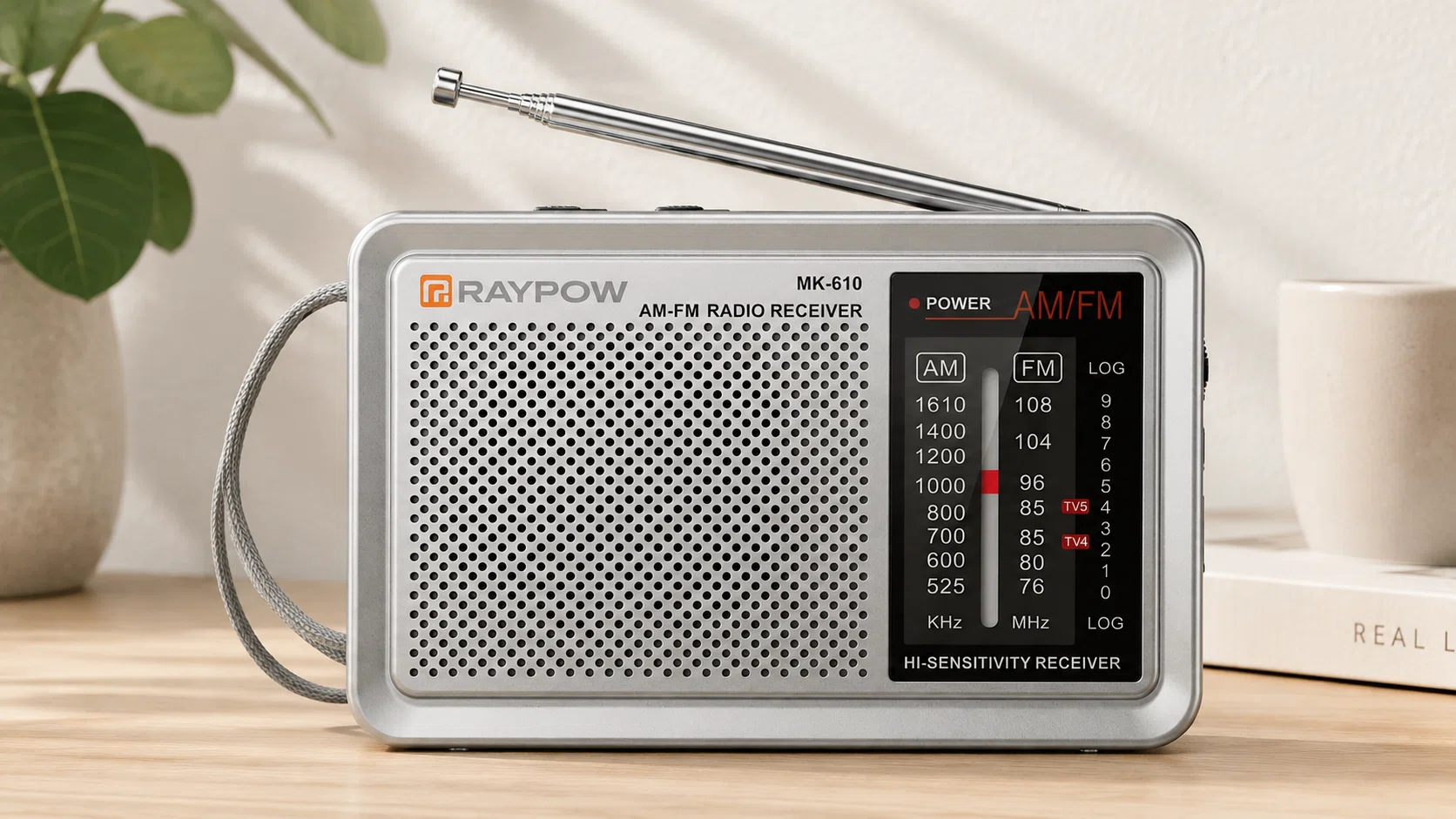 Radio portátil Raypow AM/FM de bolsillo con altavoz integrado por sólo 8,99€ (-40%)