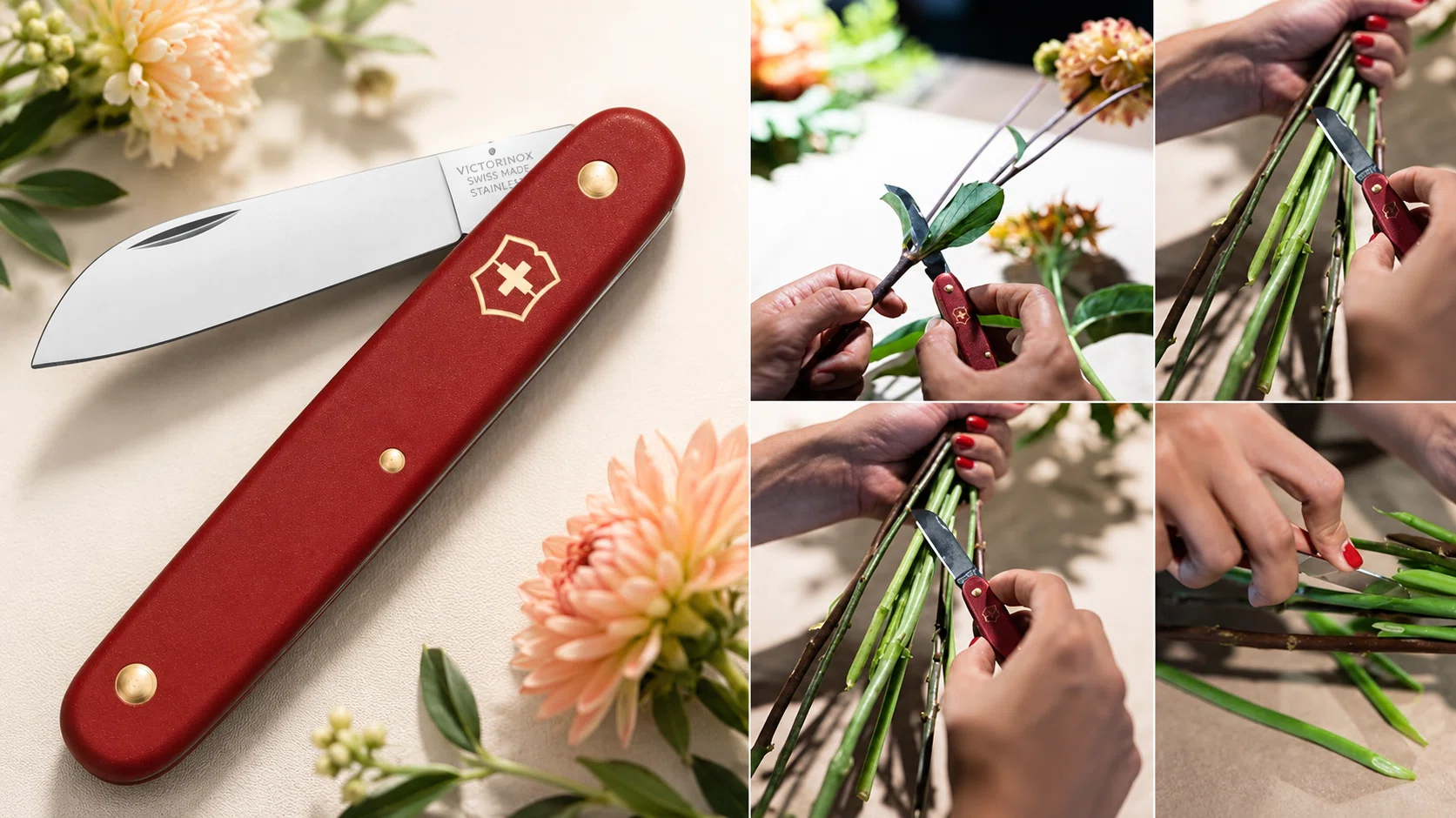 Navaja Victorinox para flores con hoja recta de precisión por sólo 11,32€ (-37%)