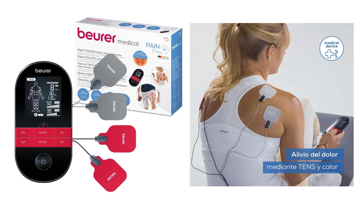 Relájate y alivia el dolor con el electroestimulador Beurer EM 59 con función de calor y masaje por sólo 54,99€ con envío gratis (-30%)