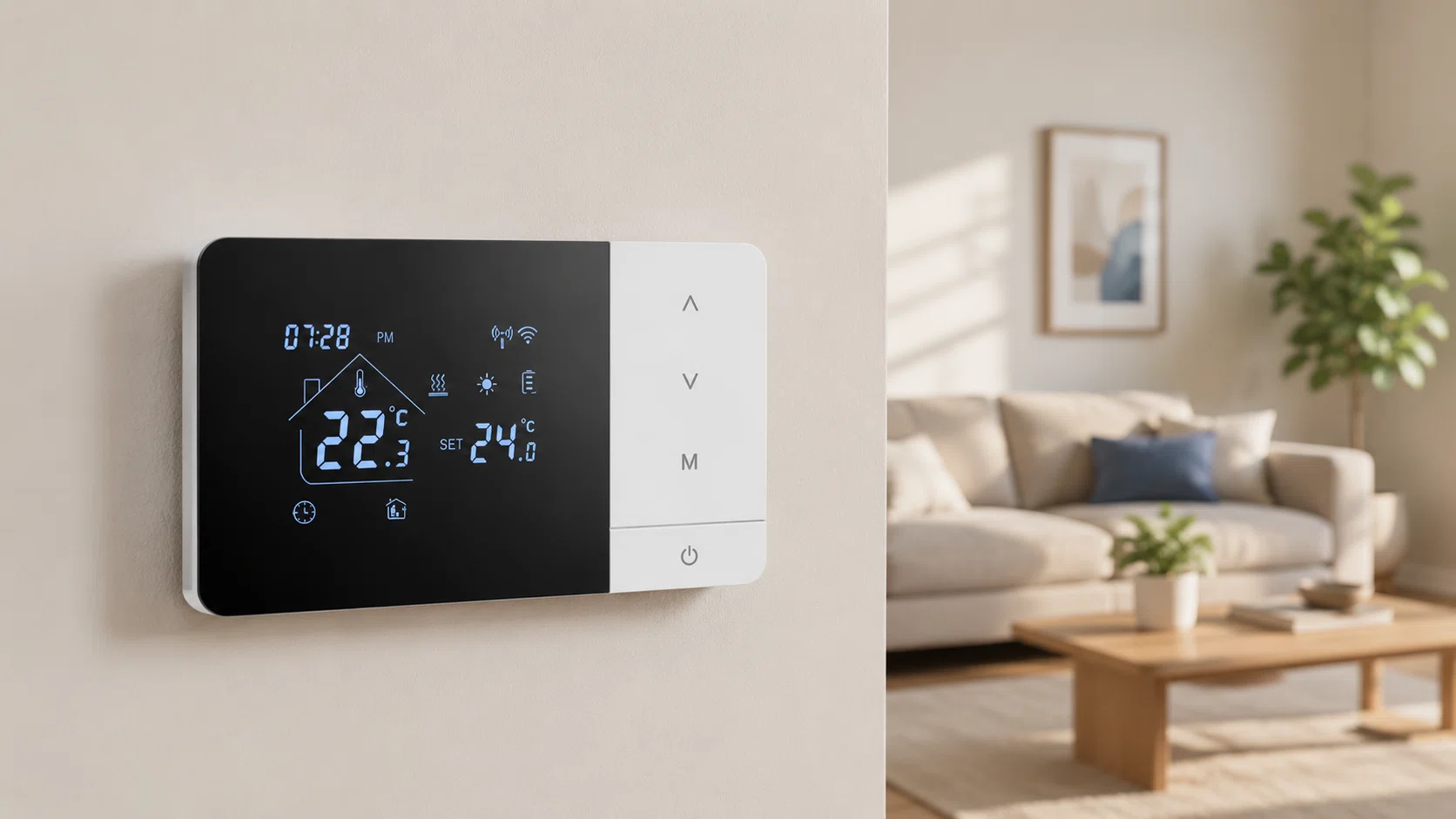 Termostato inteligente WiFi Tuya para calderas de gas, programable y compatible con Alexa y Google Home por sólo 19,88€ con cupón y envío gratis (-65%)