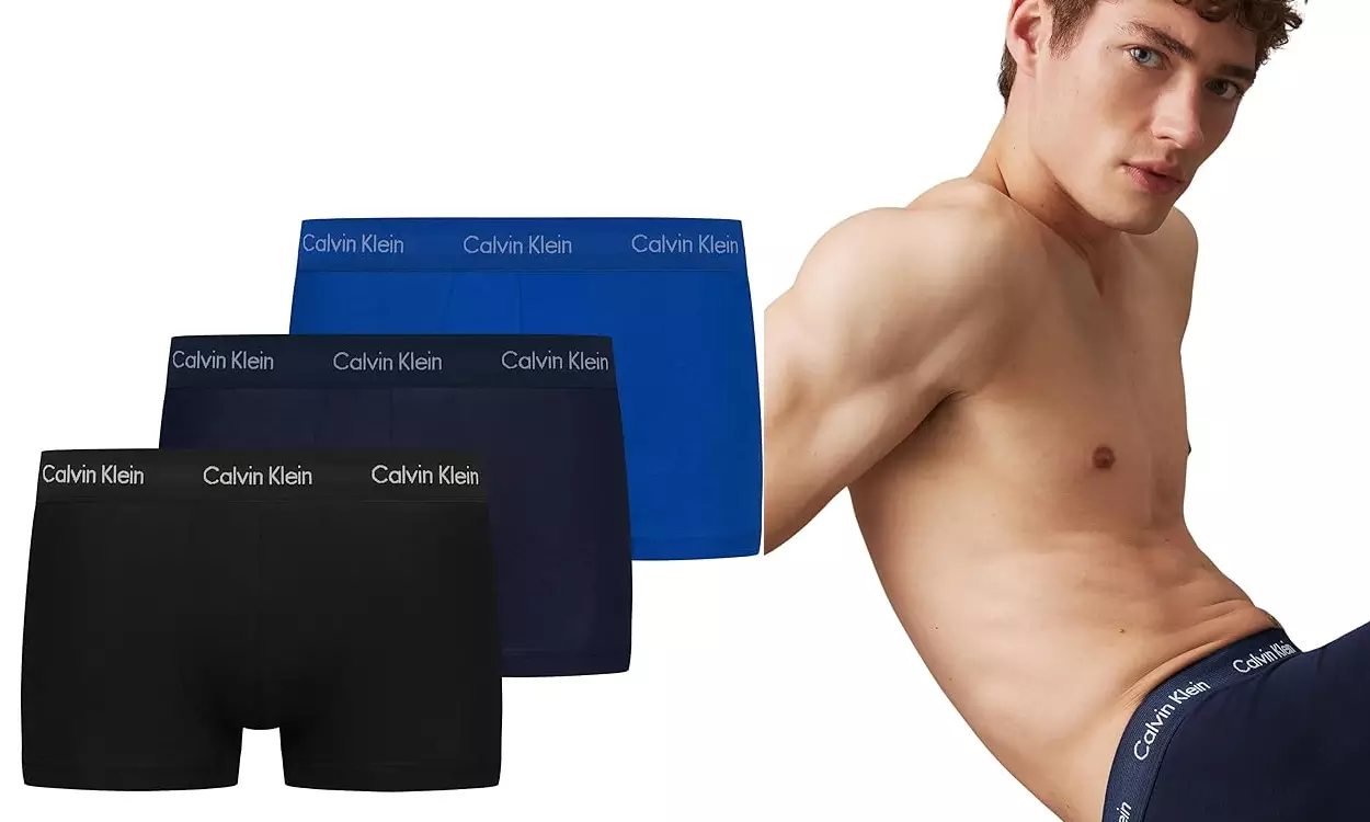 Chollo Pack x3 Bóxers Calvin Klein Low Rise Trunk para hombre por sólo 22€ con cupón (-51%)