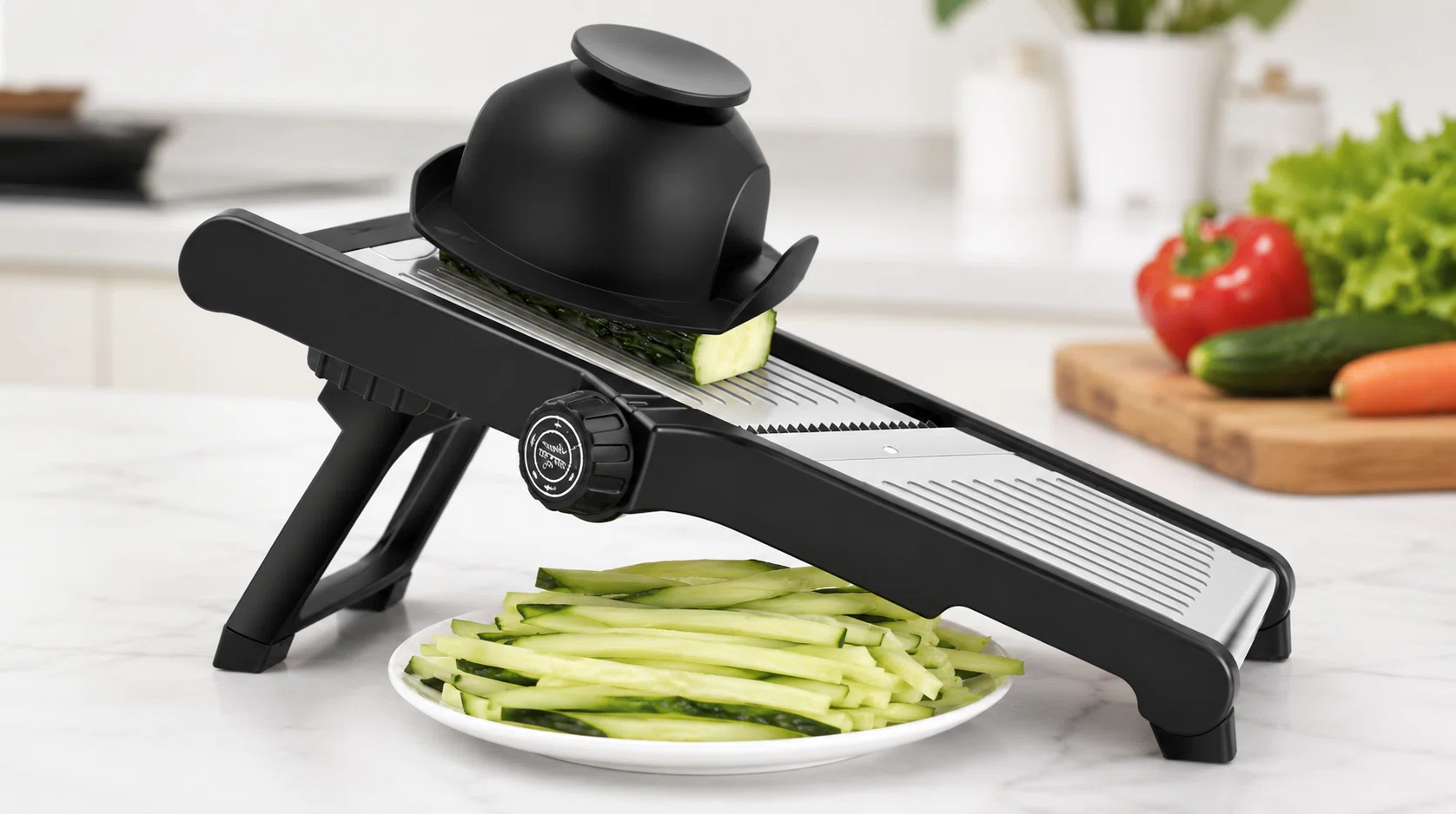 Corta como un chef con esta mandolina ajustable de acero inoxidable por sólo 12,17€ (-59%)