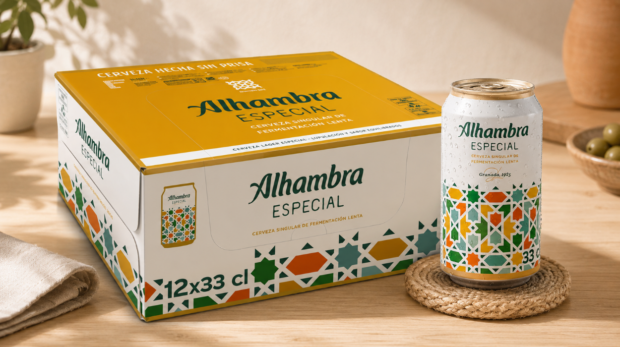 Cerveza Alhambra Especial: 12 latas de 33 cl para disfrutar con amigos por sólo 8,64€ con 3,80€ de recompensa (0,40€ la lata)