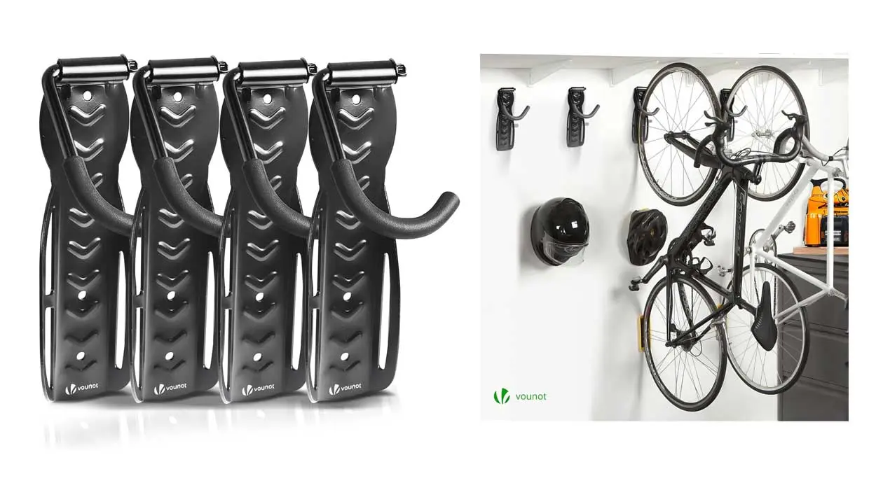 Chollo Pack x4 Soportes para colgar la bici en la pared Vounot por sólo 14,71€ (-39%) ¡Top ventas!