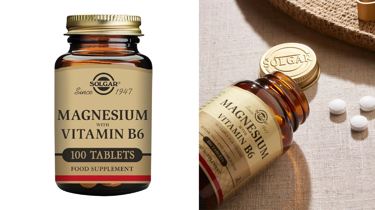 Chollo Suplemento de Magnesio y Vitamina B6 Solgar de 100 cápsulas por sólo 7,59€ (-44%)