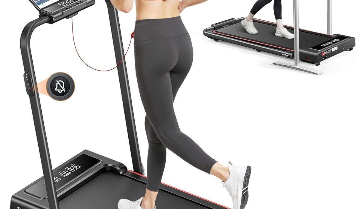Cinta de correr plegable TOPUTURE 4 en 1 con pantalla LED dual y control remoto por sólo 168,71€ con cupón y envío gratis (-53%)