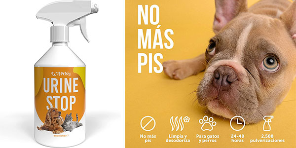 Chollo Spray repelente antiorines Petsly para gatos y perros de 500 ml por sólo 14,99€ (-32%)