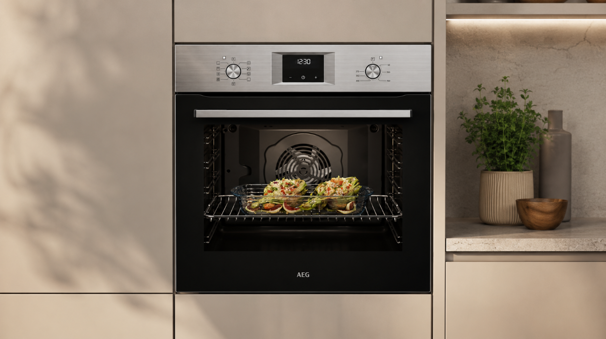 Cocina perfecto con el horno multifunción AEG multifunción con limpieza Aqua Clean y pantalla LED por sólo 273,36€ con envío gratis (-35%)