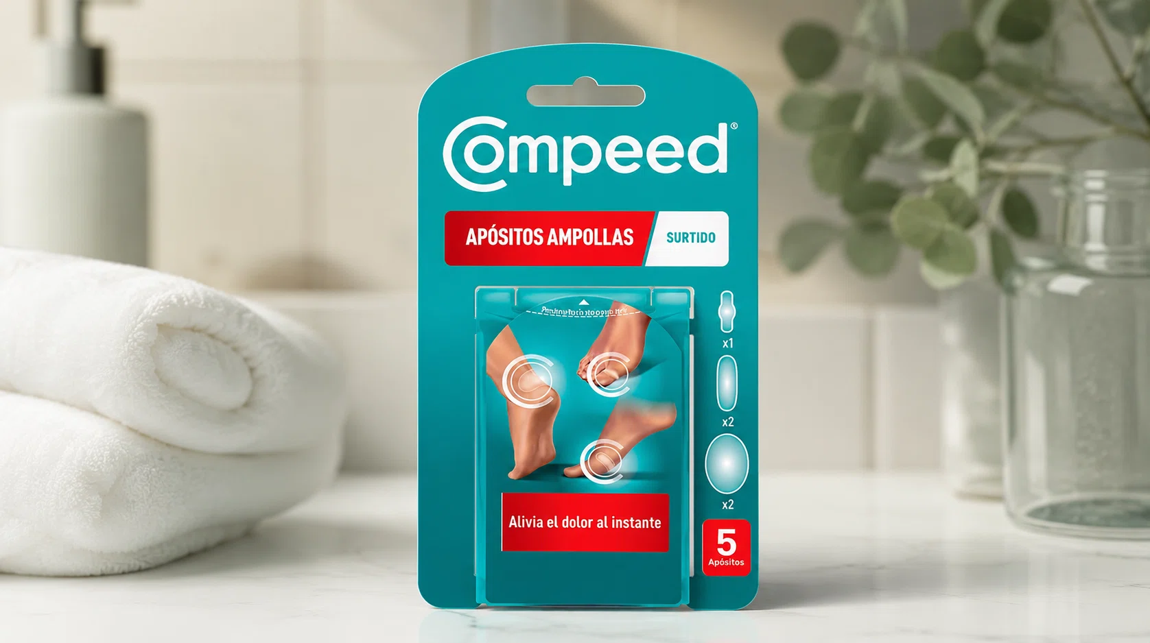 Adiós a las ampollas dolorosas con COMPEED: 5 apósitos para proteger tus pies y evitar rozaduras por sólo 4,61€ (-48%)