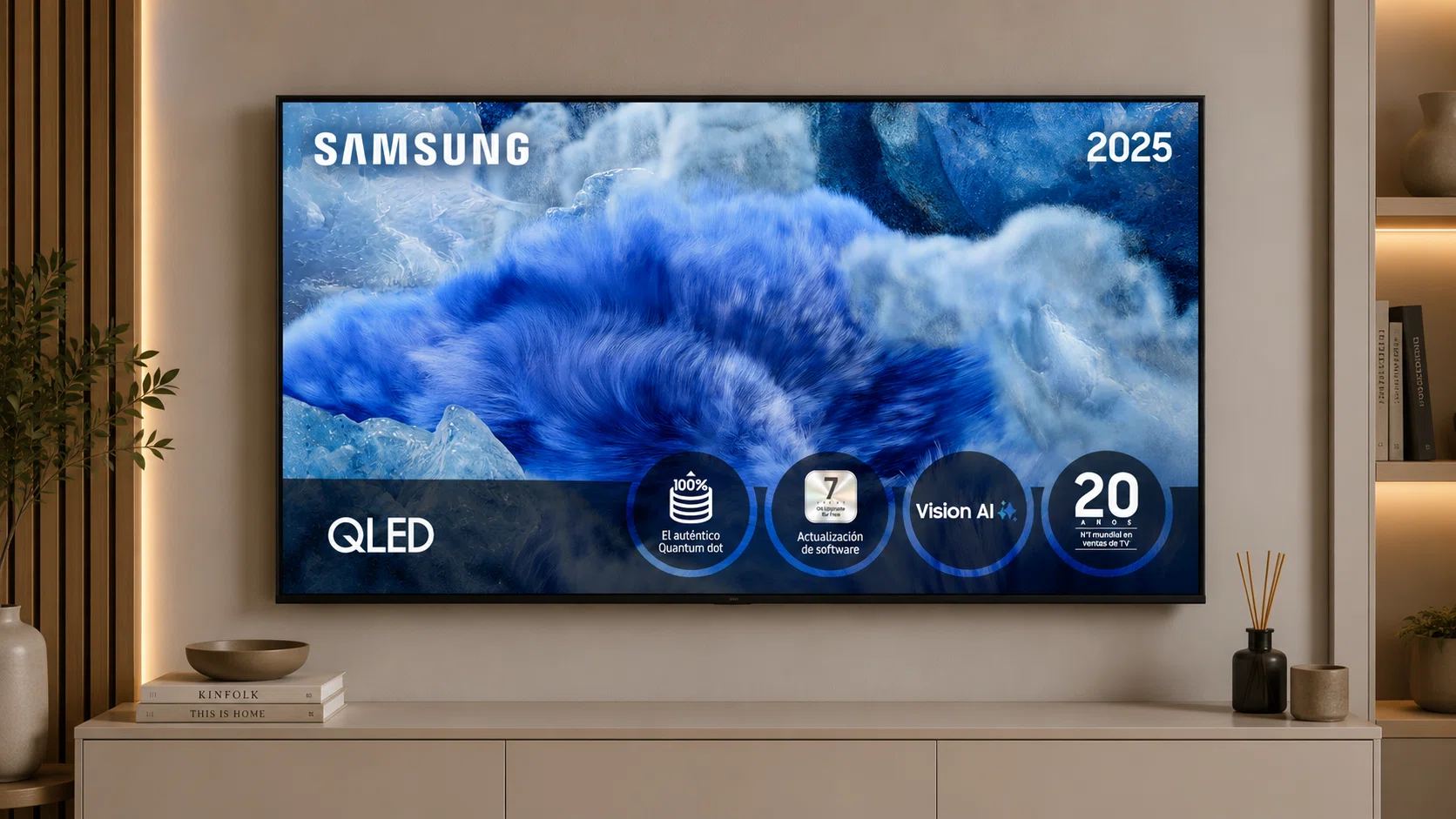Imagen perfecta en cualquier brillo: Samsung TV Q8F QLED 4K de 43″ con Vision AI por sólo 387,90€ con envío gratis (-35%)