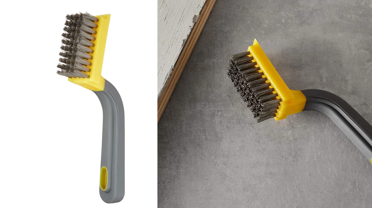 Cepillo raspador ancho Amazon Basics de acero inoxidable con agarre suave por sólo 2,22€ (-38%)