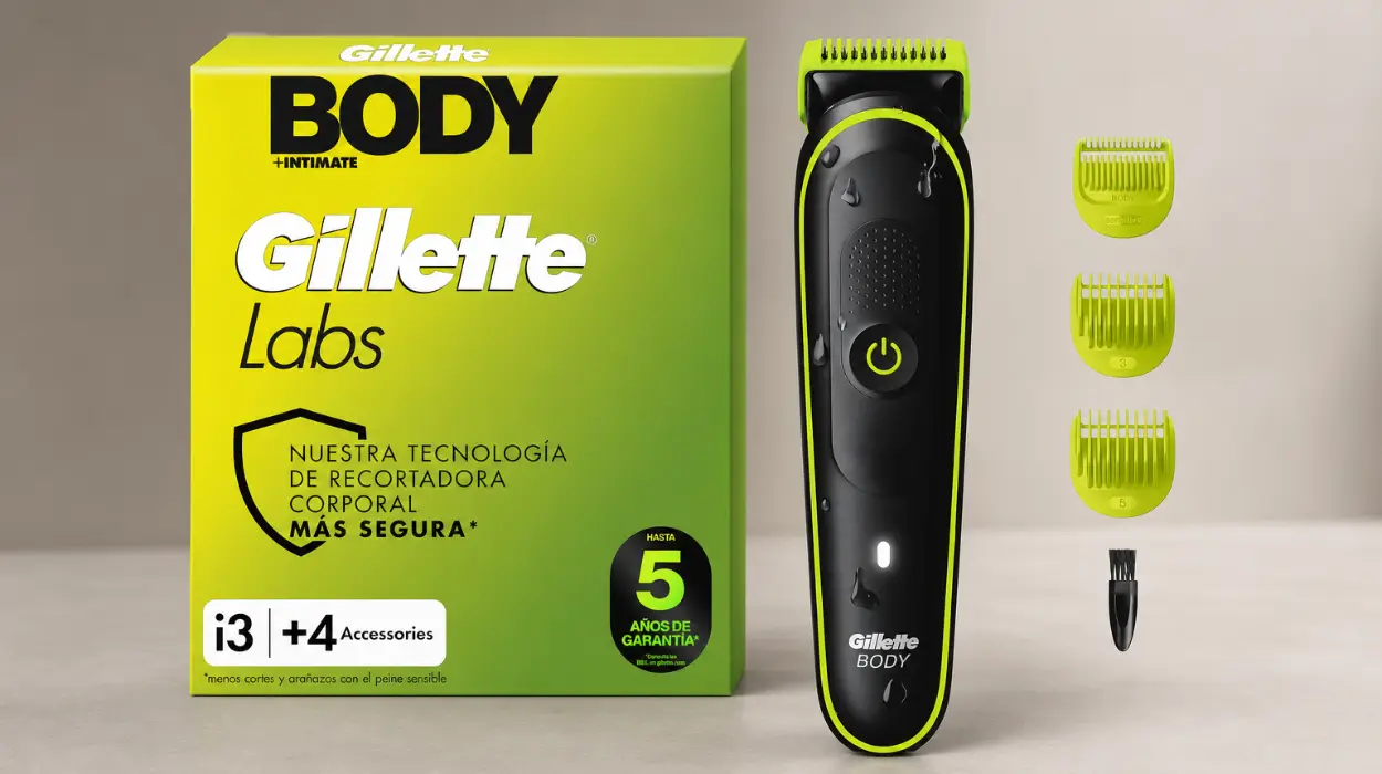Afeitadora corporal GilletteLabs i3 Body + Intimate para hombres, con tecnología Skinfirst y 3 peines por sólo 29,71€ con descuento y envío gratis (-34%)