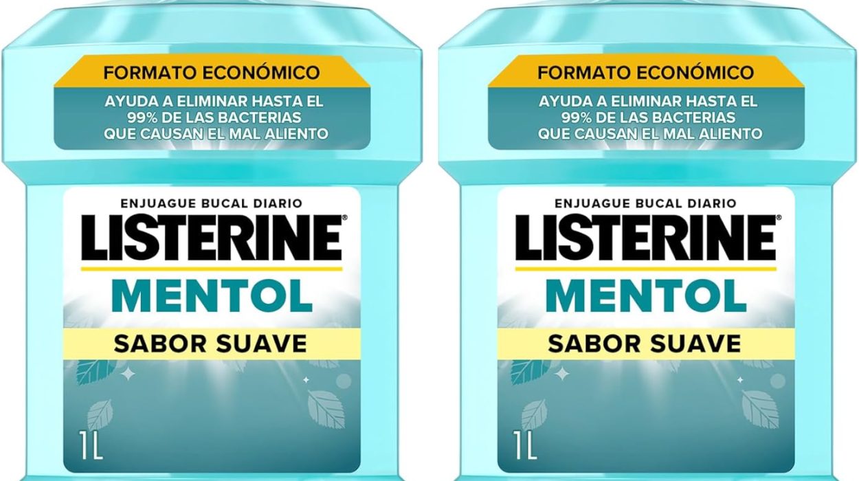 Chollo Pack x2 Enjuague bucal Listerine Mentol Sabor Suave de 1 L, sin alcohol y con 24 h de protección por sólo 8,87€ (-35%)
