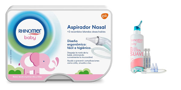 Chollo Aspirador nasal Rhinomer Baby + 2 recambios para bebés por sólo 7,99€ (-46%)