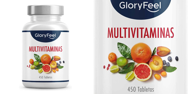 Chollo Envase 450 Comprimidos Multivitaminas y minerales Glory Feel por sólo 9,80€ (51% de descuento)
