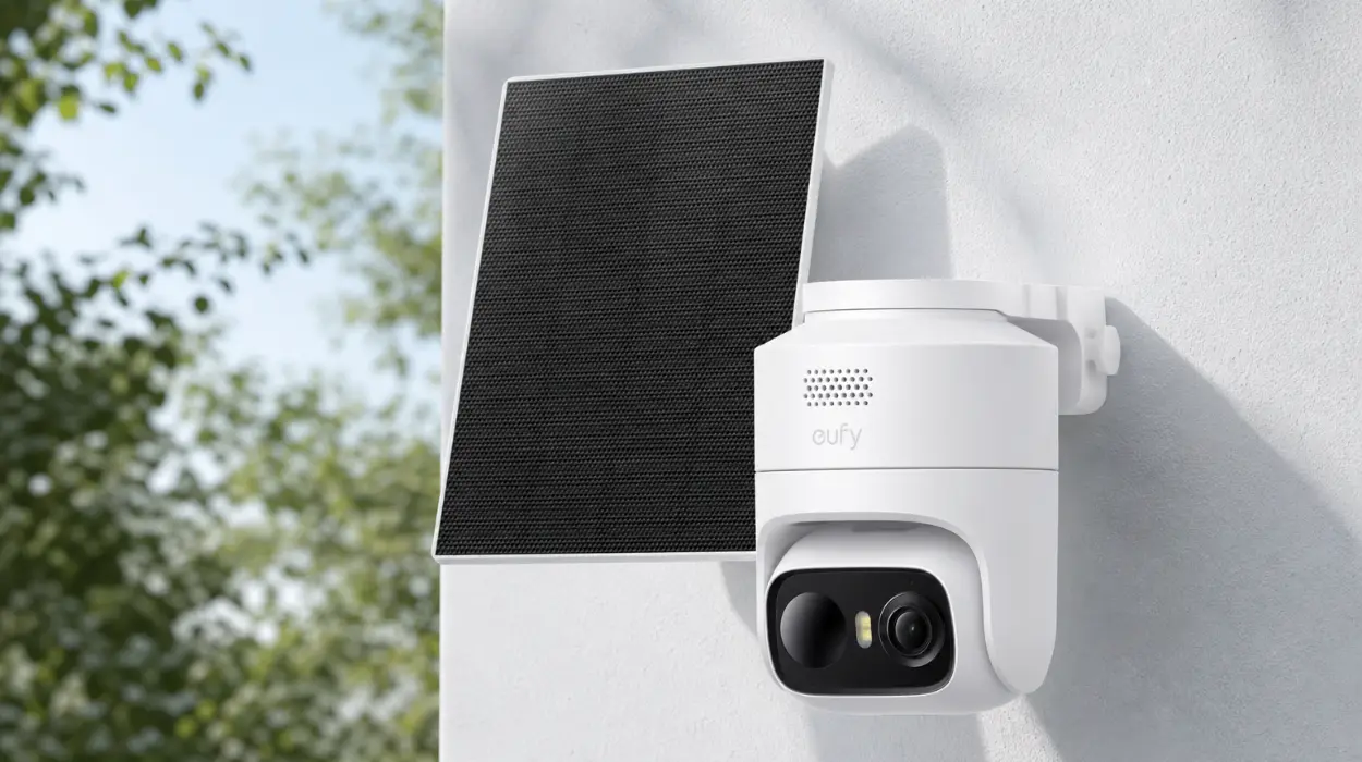 Cámara de vigilancia solar EufyCam C37: cobertura total con seguimiento IA 360° y visión nocturna en color por sólo 69,99€ con envío gratis (-29%)