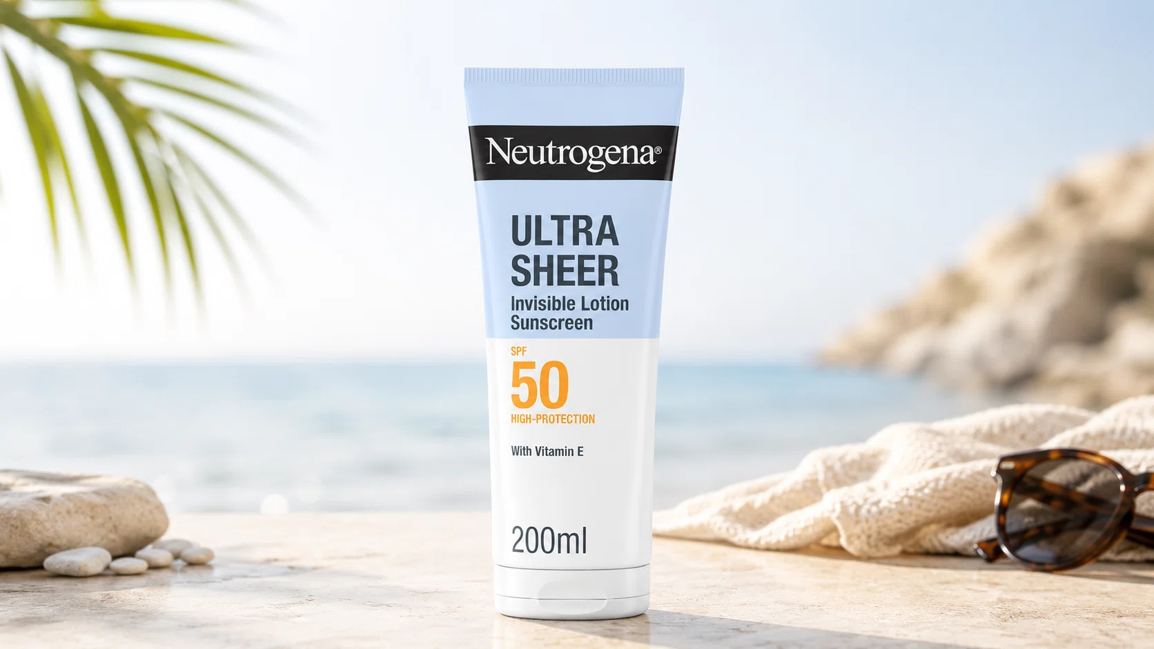 Protector solar Neutrogena Ultra Sheer, loción corporal hidratante SPF50 invisible y resistente al agua por sólo 13,74€ (-40%)