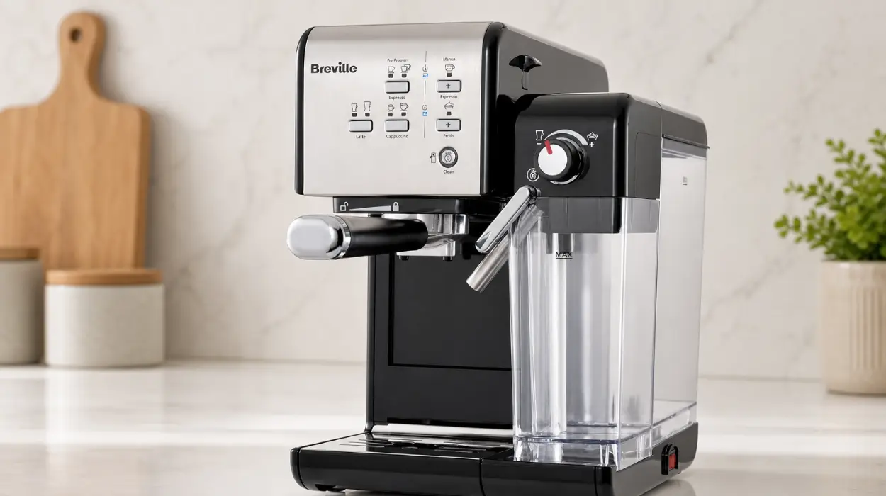 Disfruta de café de barista en casa con la cafetera Breville Prima Latte II, 15 bares y espumador por sólo 138,67€ con envío gratis (-47%)