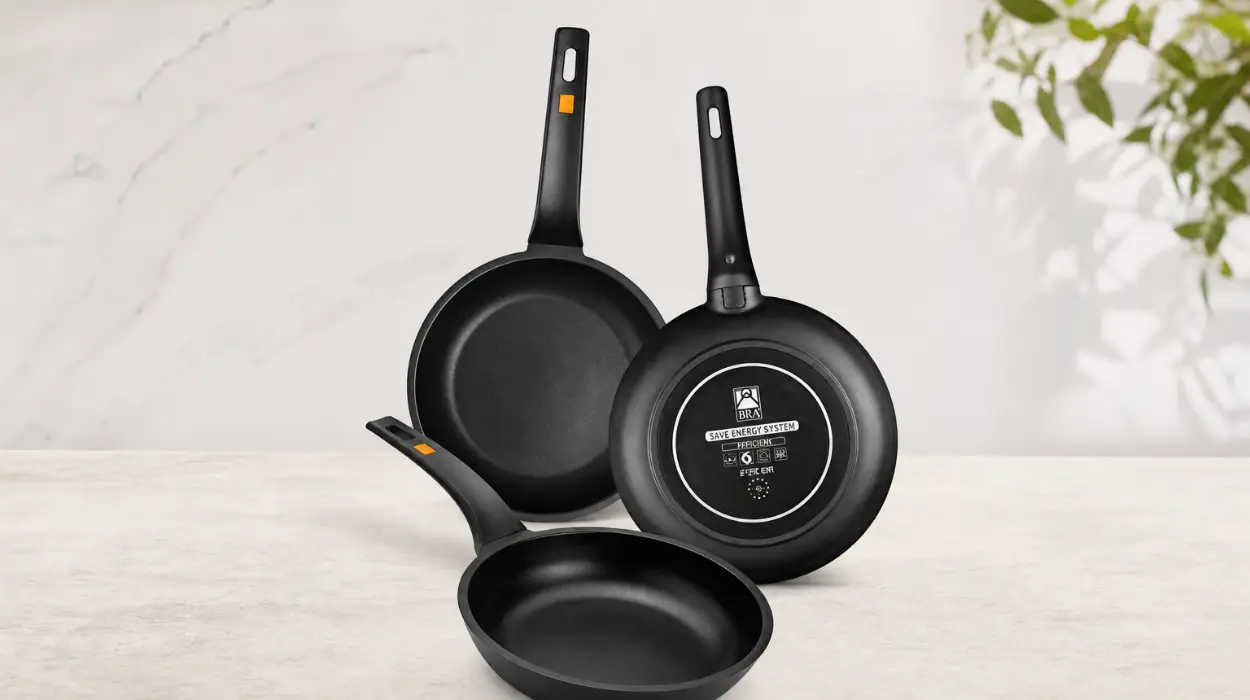 Set de sartenes 3 sartenes BRA Efficient 20/24/28 cm de aluminio fundido con antiadherente por sólo 58,09€ con envío gratis (-17%)