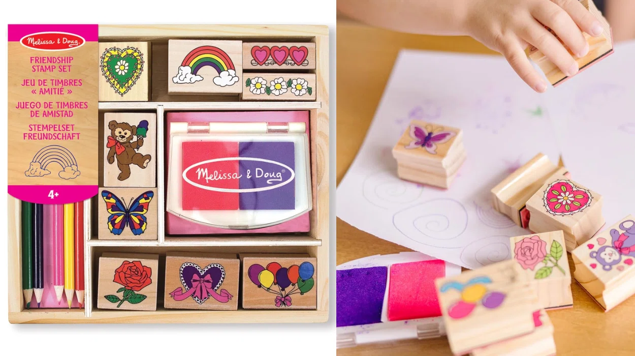 Inspira la creatividad con el juego de sellos Melissa & Doug: 9 estampas, tinta lavable y lápices por sólo 7,49€ (-57%)