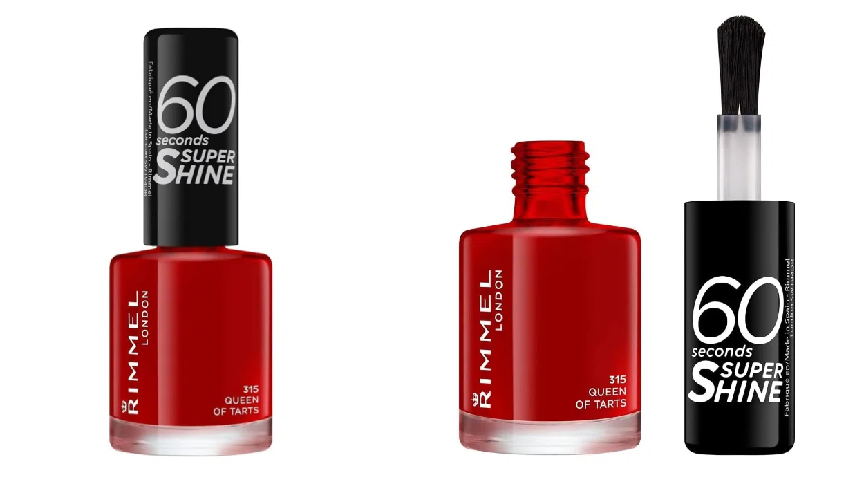 Secado rápido y acabado ultra brillante: esmalte Rimmel London 60 Seconds Super Shine Queen Of Tarts por sólo 1,95€ (-47%)
