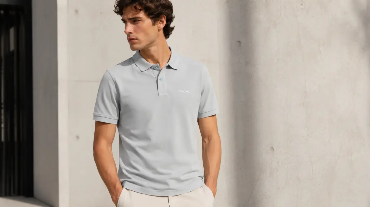 Polo Oscar de Pepe Jeans para hombre en azul por sólo 23,95€ (-51%)