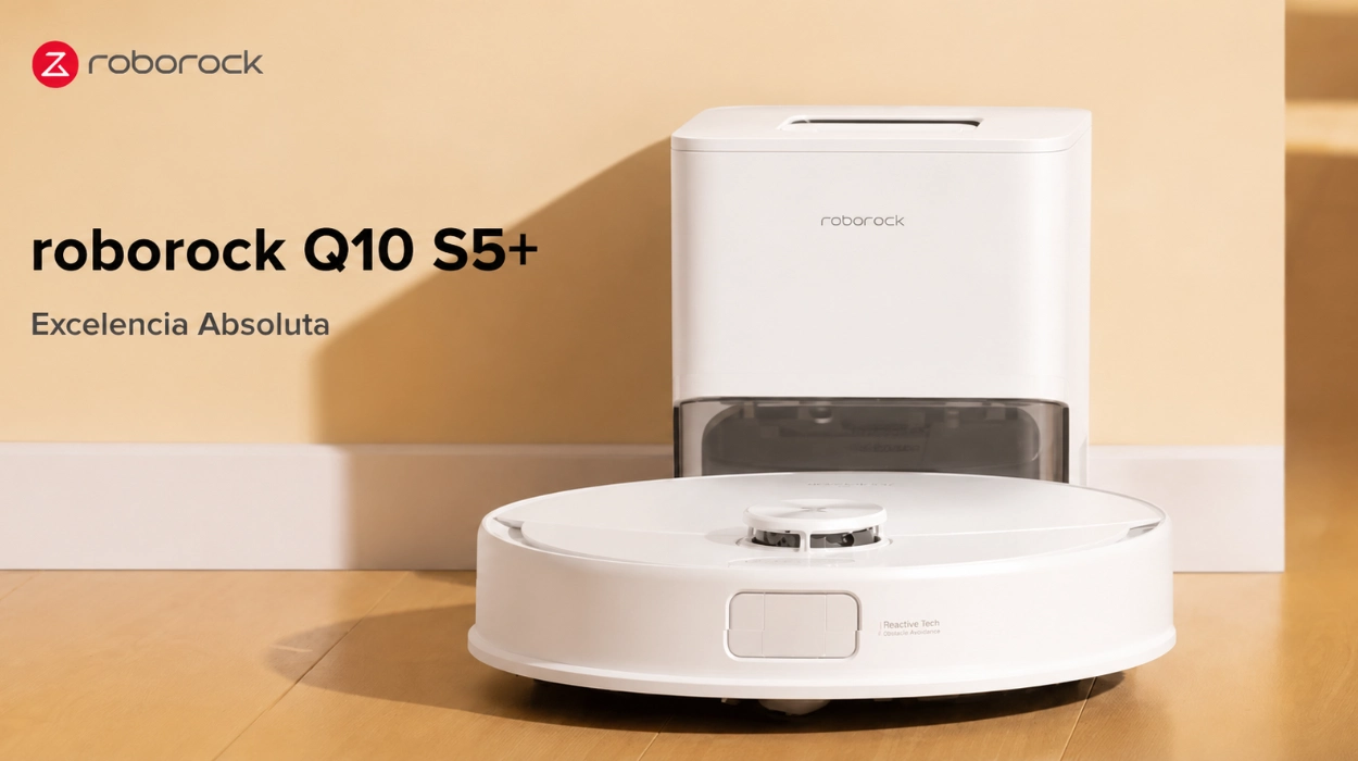 Chollo Robot aspirador y friegasuelos Roborock Q10 S5+ por sólo 224,99€ con envío gratis (-49%)