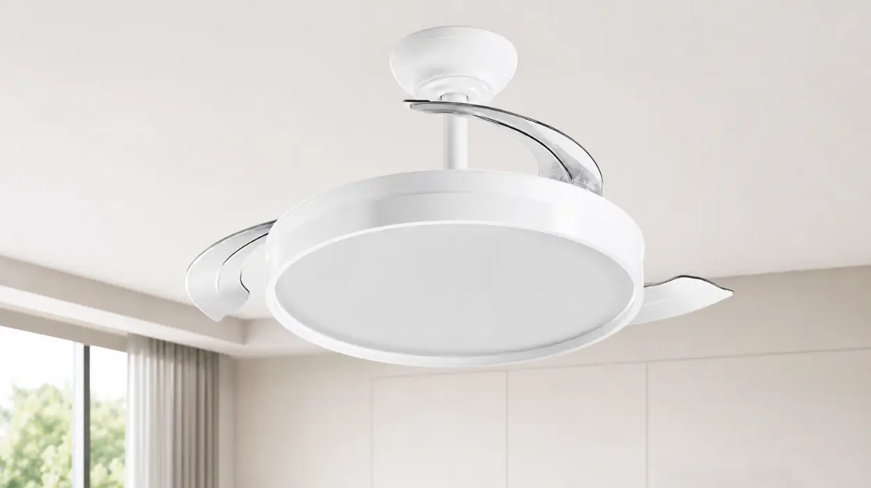Ventilador de techo LEDUNI con aspas retráctiles, motor DC y luz LED regulable por sólo 47,02€ con envío gratis (-25%)