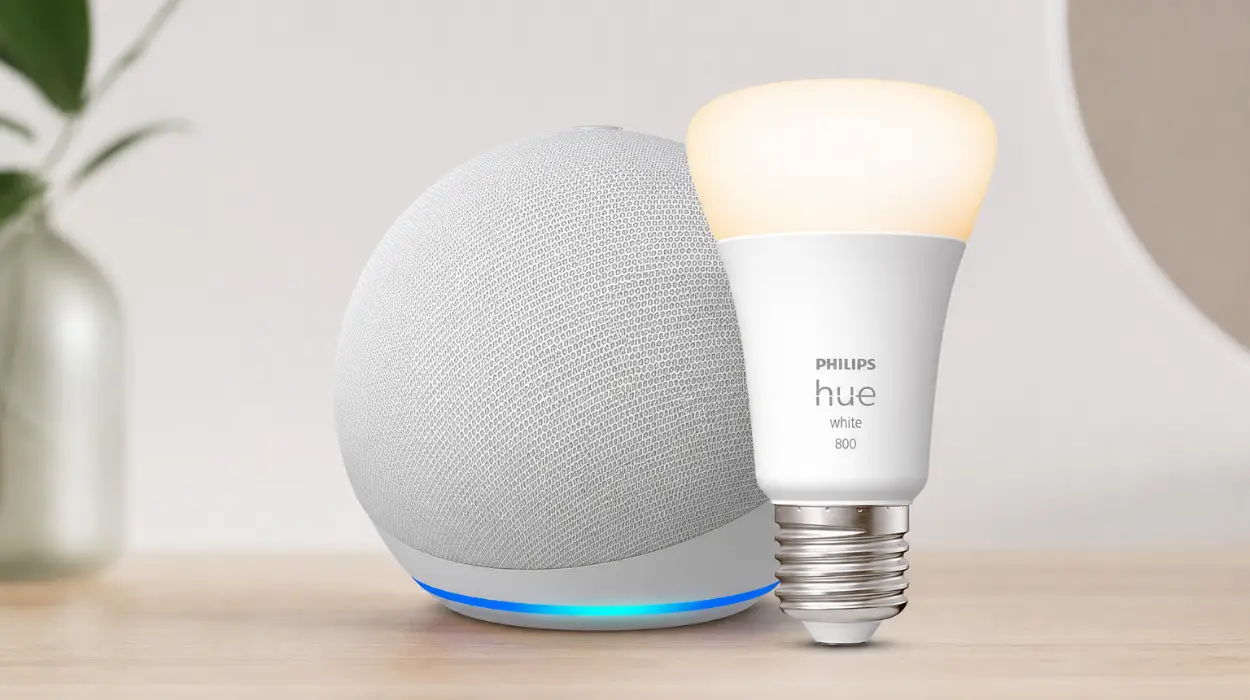 Kit inteligente: Echo Dot 5.ª generación y Philips Hue White para controlar tu hogar con Alexa por sólo 34,99€ con envío gratis (-57%)