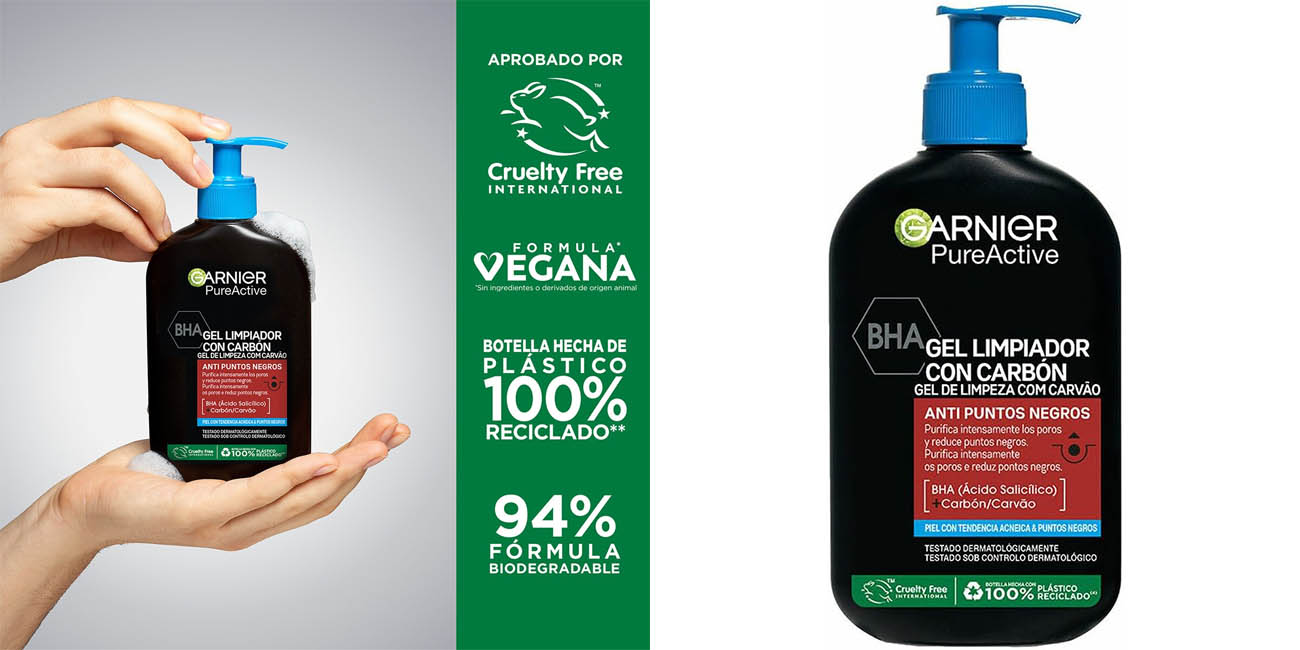 Chollo Gel limpiador Garnier anti puntos negros por sólo 5,20€ con cupón (27% de descuento)