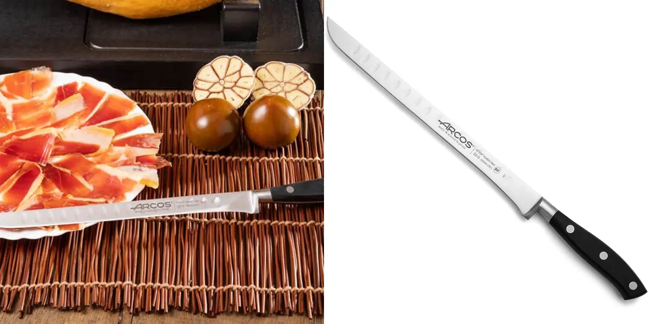 Chollo Cuchillo jamonero Arcos de 250 mm con alveolos por sólo 28,99€ (-41%)