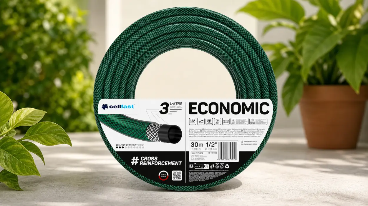 Manguera de jardín Cellfast de 30 metros resistente y flexible con 3 capas por sólo 9,99€ (-40%)