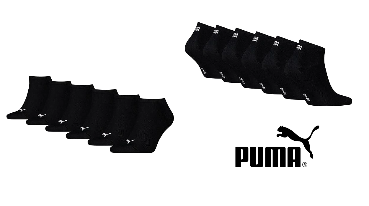 Llévate un pack de 3 pares de calcetines PUMA ideales para zapatillas deportivas a un precio de risa