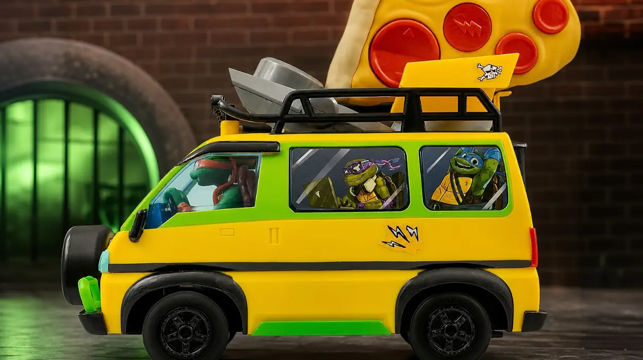 Furgoneta teledirigida TMNT Pizza Blaster con lanzador de pizzas por sólo 16€ (-60%)